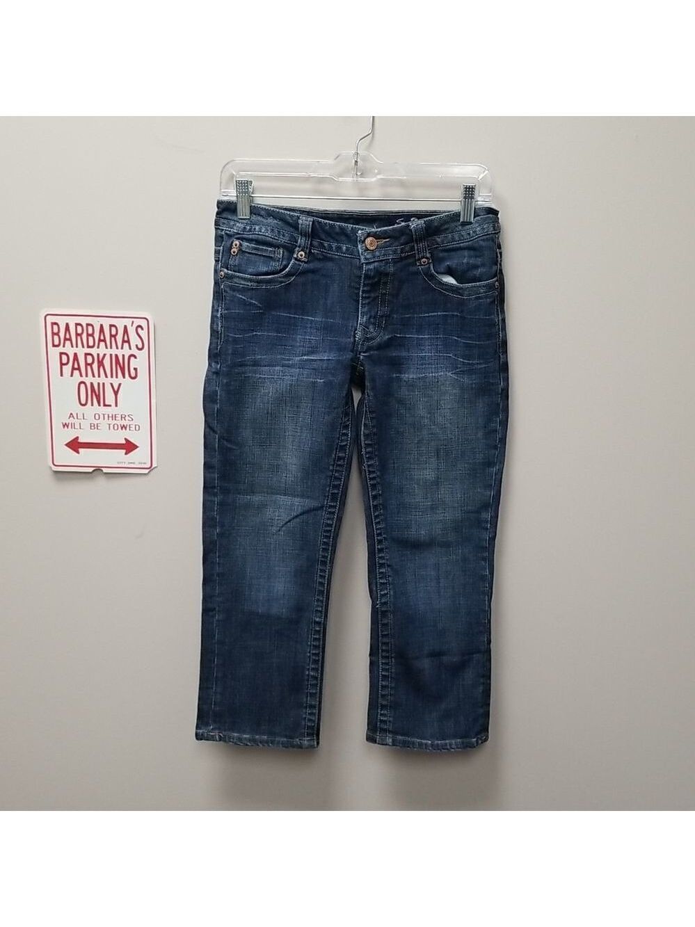 SEVEN7 WOMENS CROPPED JEANS  SZ 28